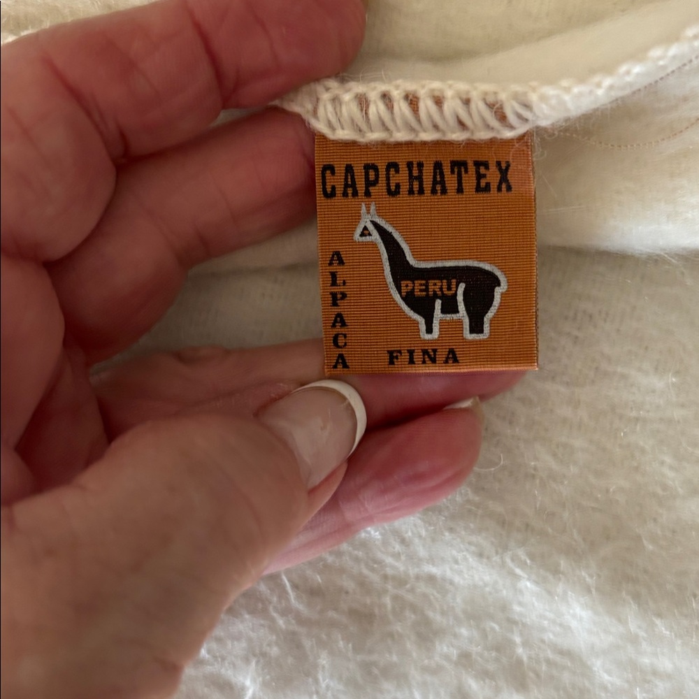 Alpaca fina cream scarf 🧣 - Picture 4 of 6